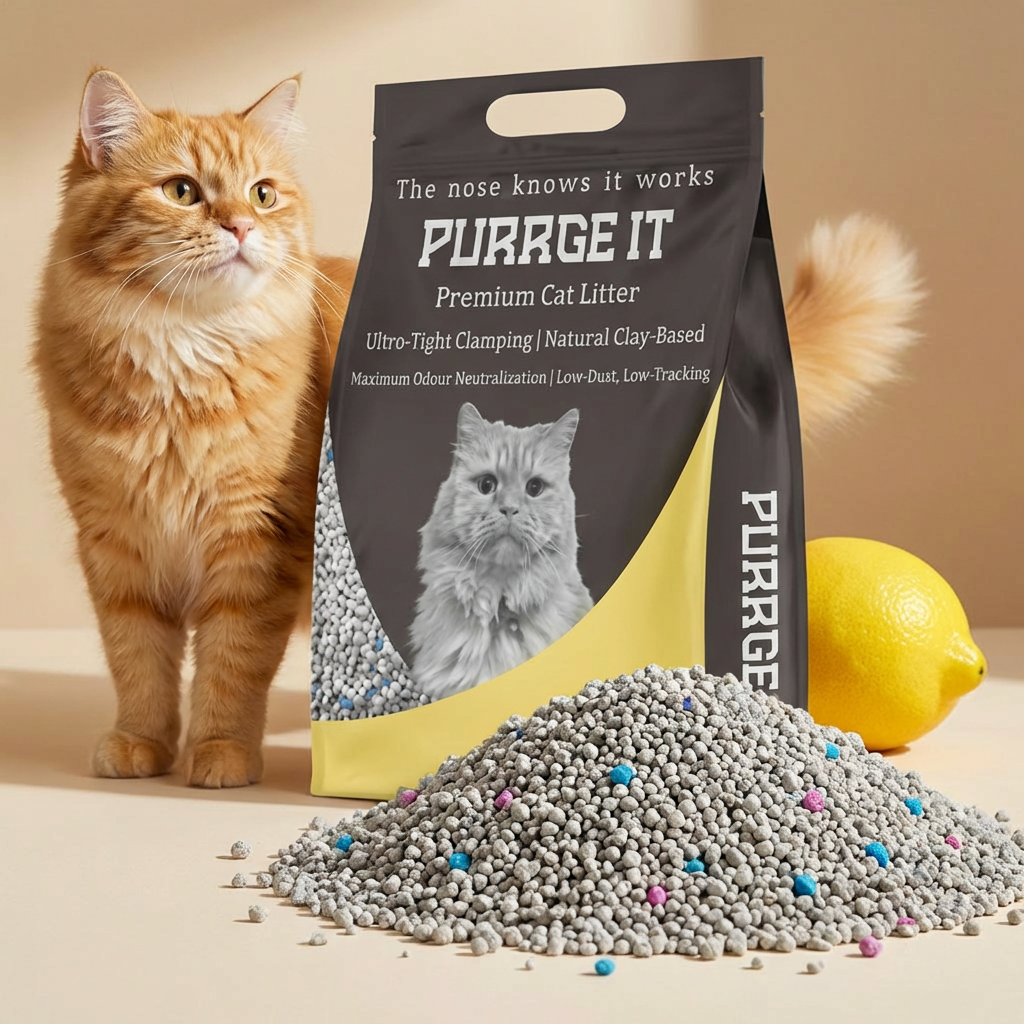 Lemon Scented - Premium Bentonite Cat Litter